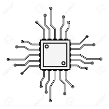 A microchip symbol.